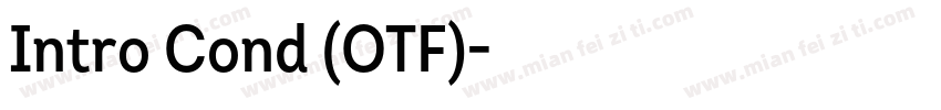 Intro Cond (OTF)字体转换
